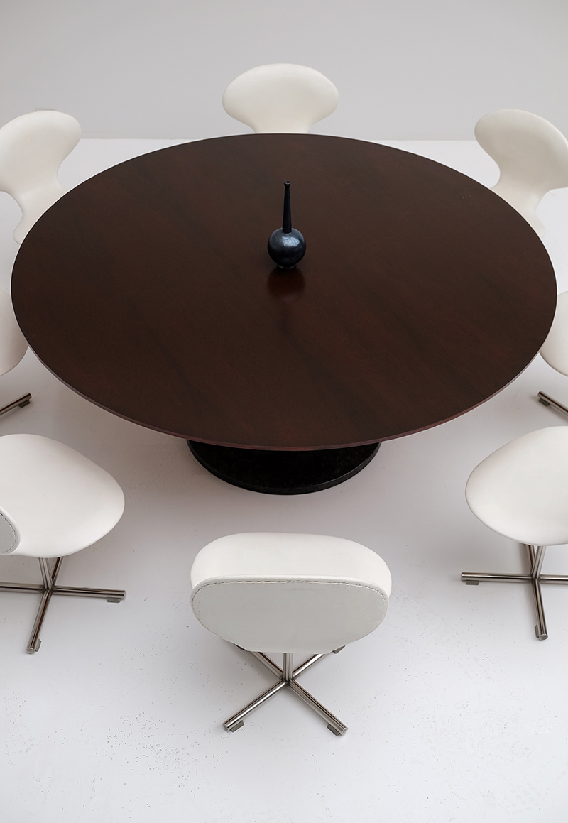 Alfred Hendrickx dining / conference table and swivel chairs image 2